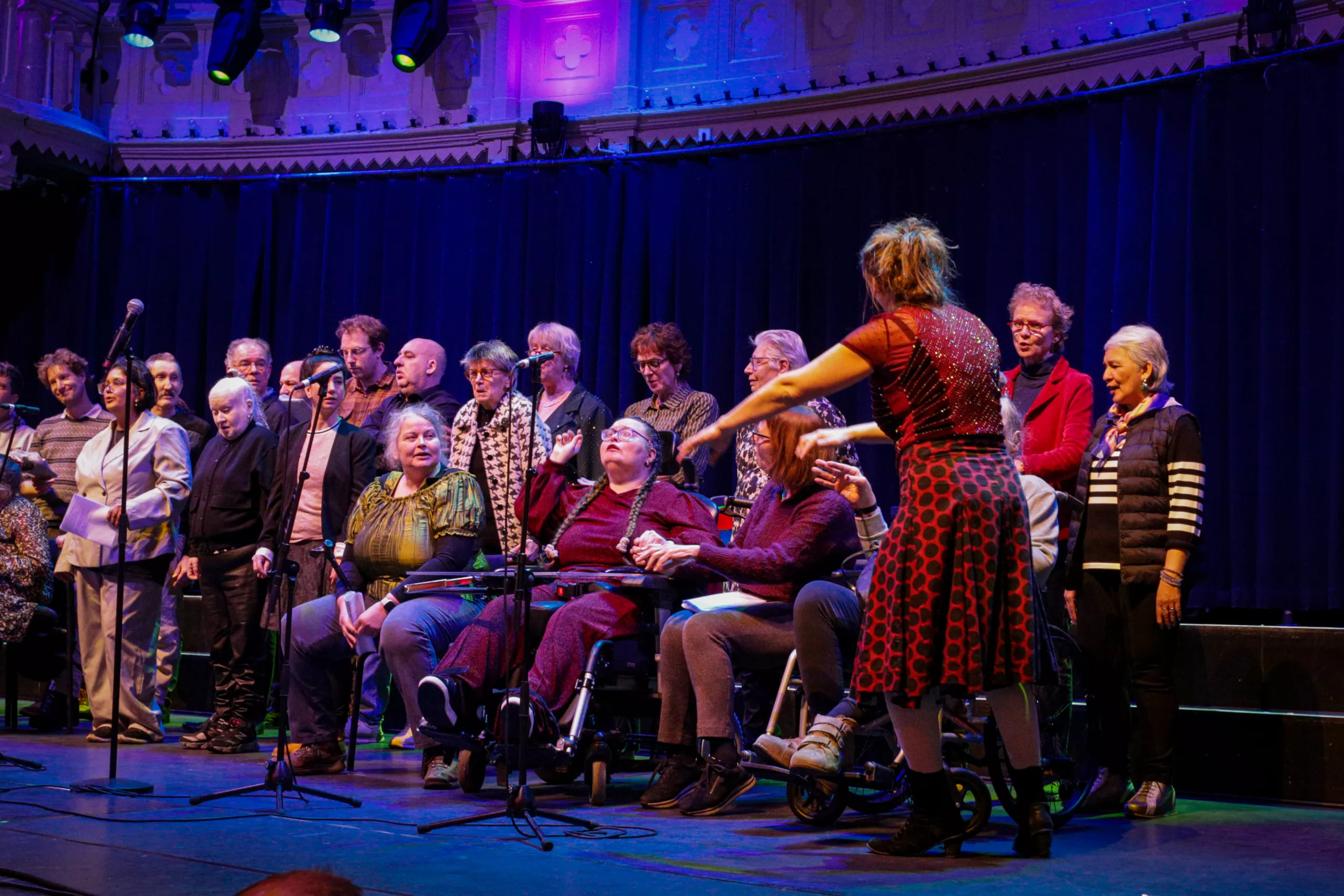 Het Prisma koor voor mensen met een LVB in de Paradiso Amsterdam