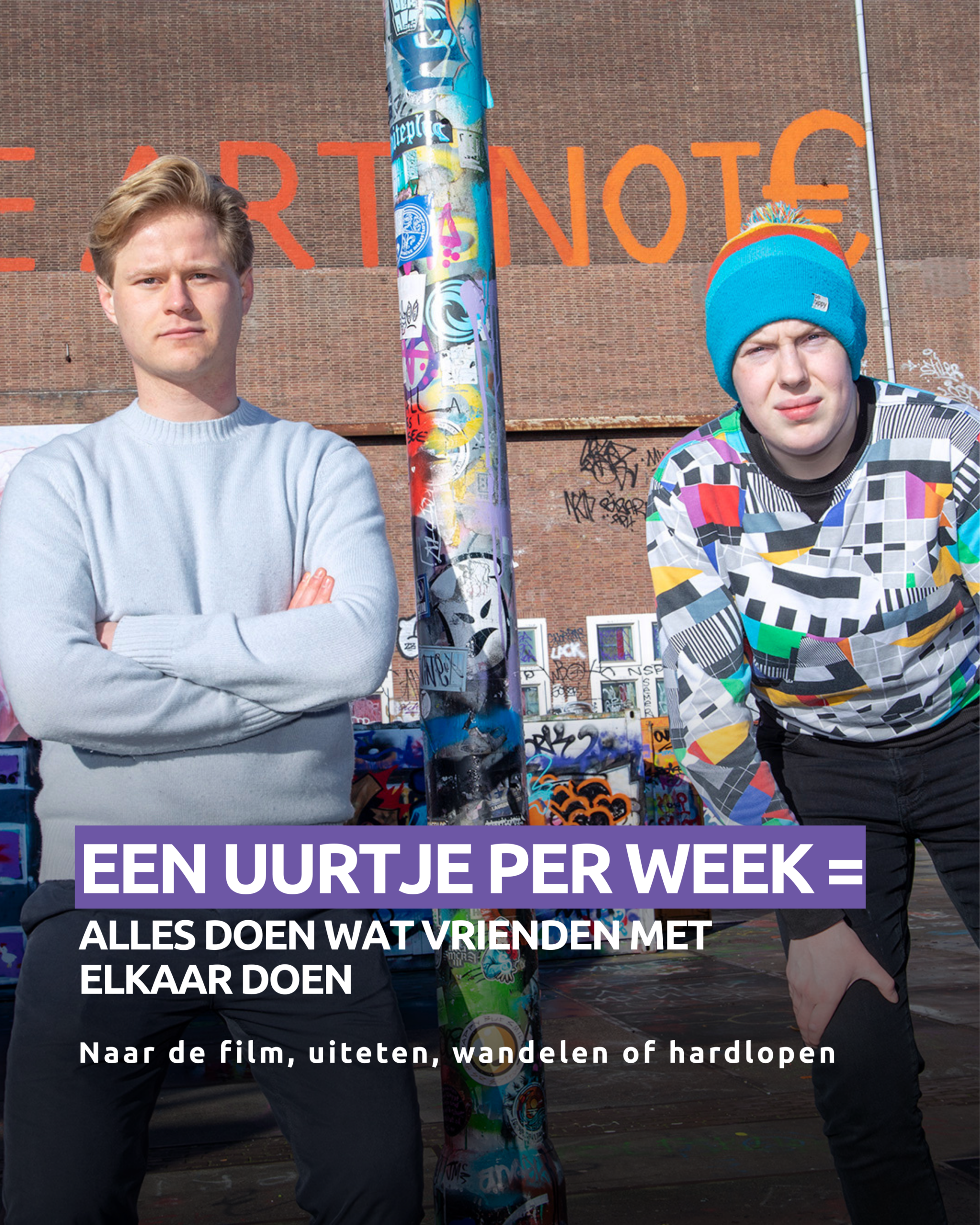 Raf en Elliot, maatjes uit Amsterdam noord tegen eenzaamheid