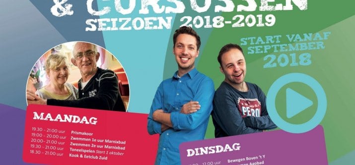 Nieuwe poster Clubs & Cursussen 2018-2019