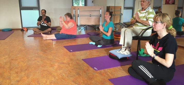 Heerlijk ontspannen bij yoga